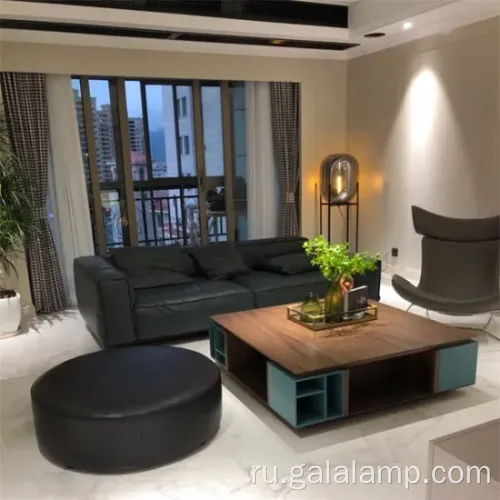 Стильный янтарный стеклянный торшер для современных интерьеров